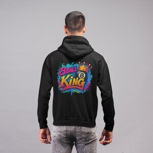 🎱 Graffiti 8 Ball King Heavy Weight Hoodie | Streetwear Pool Tee